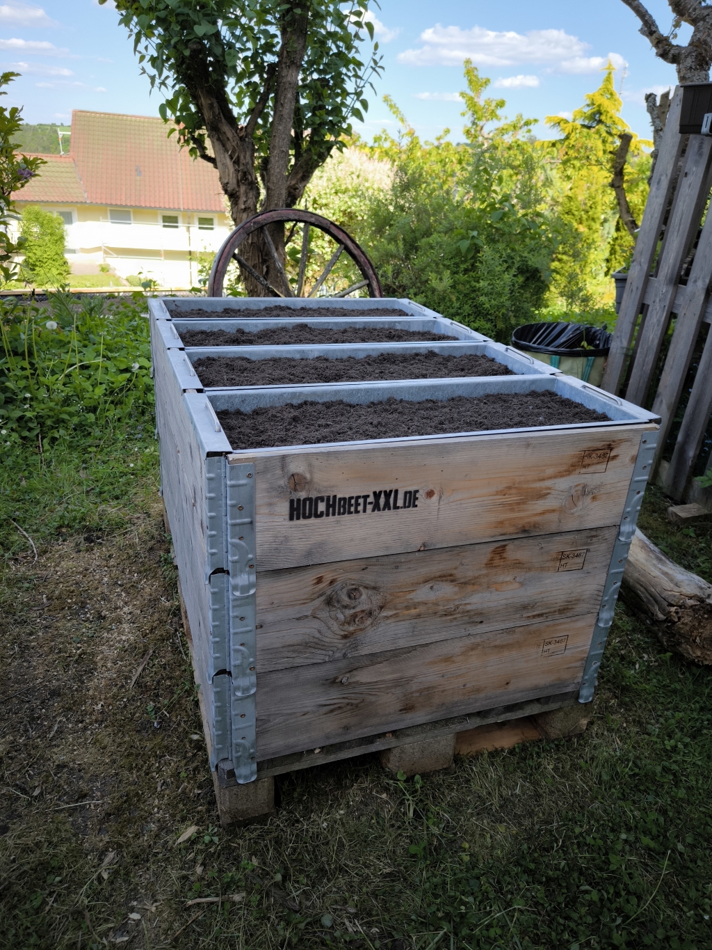 Hochbeet XL mit Einsatz 1200x800x74
